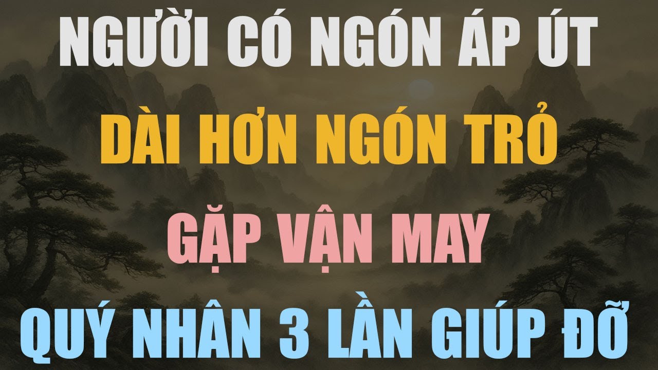 NGÓN ÁP ÚT DÀI HƠN NGÓN TRỎ? 3 QUÝ NHÂN BÍ ẨN SẼ XUẤT HIỆN CỨU ĐỘ SUỐT ĐỜI