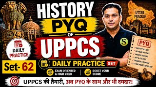 UPPCS PRE 2026 and RO ARO mains preparation | UPPSC previous year question paper INDIAN HISTORY- 62 