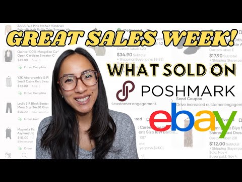 Great Sales For A Part-time Reseller On Poshmark And Ebay! What Sold Fast In November