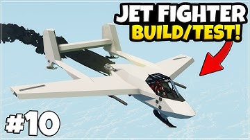 Ik bouwde EN crashte mijn EERSTE straalvliegtuig! - Hardcore WAR Career Stormworks - AFLEVERING 10