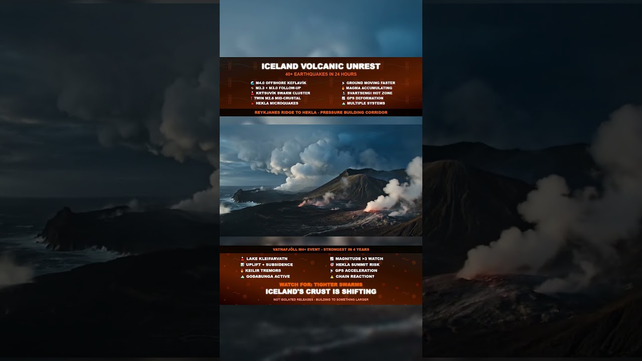 40+ Quakes in 24 Hours Iceland’s Ground Is Unstable