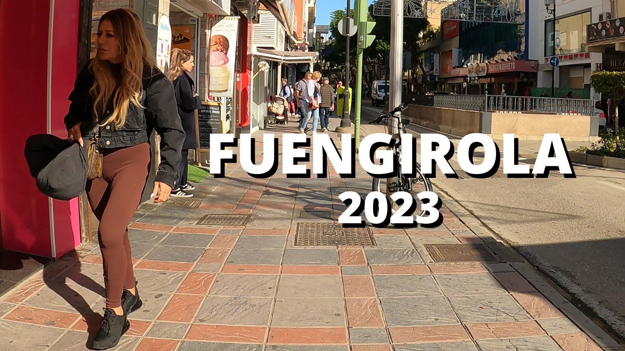 Fuengirola Spain Town Center January 2023 Malaga Costa Del Sol 