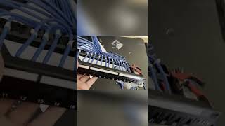 Cathedral Ceilings: Surface Mount Conduit & Patch Panel Install #shorts