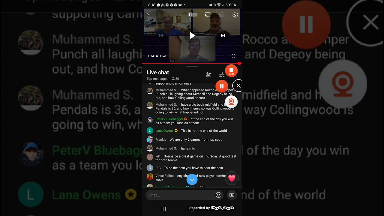 Carlton Fan Cam - Annoyed at Collingwood Supporter. Rnd 8, 2024.