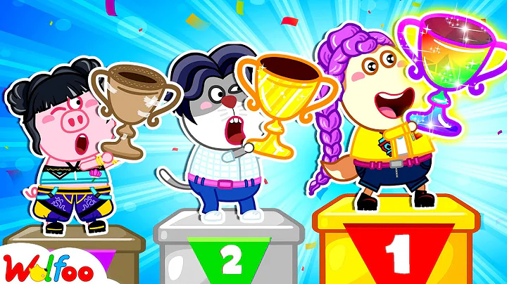 NEW: Who Wins the Rainbow Cup? 🌈 Obstacle Run for Kids 🏆 Fun Sports Day  | Teamwork | Wolfoo Channel