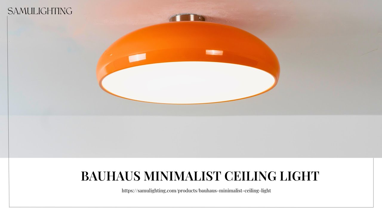 Bauhaus Minimalist Ceiling Light | Sleek Design Meets Timeless Elegance ✨