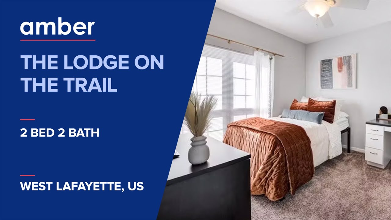 Room Tour | The Lodge On The Trail, West Lafayette | Student Housing in USA | amber