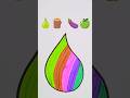 🍐🪵🍆🍏 Satisfying Creative Art #draw #colors #brush #video #art #creative #youtube #shorts #viral