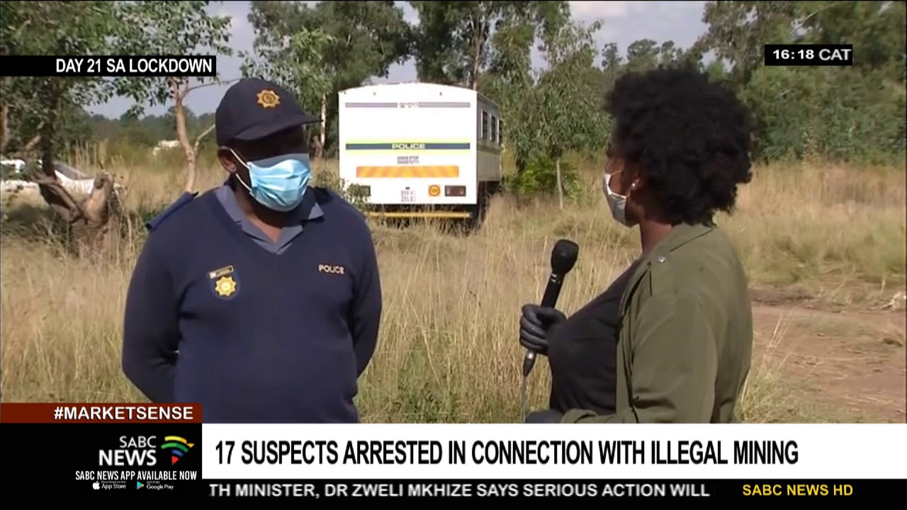 Seventeen suspects arrested in connection with illegal mining - YouTube