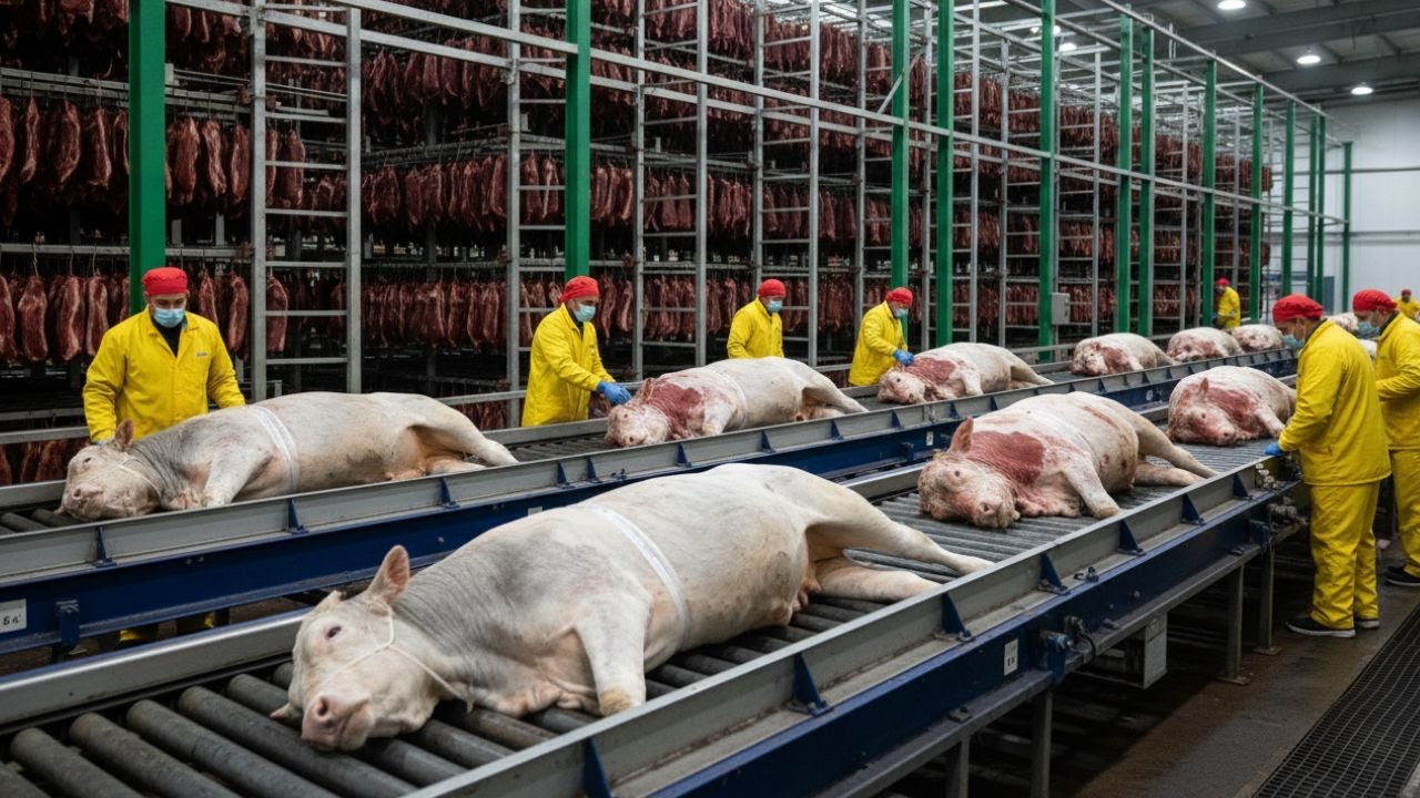 Inside the Exotic Cow Leather Factory – Million-Dollar Leather Production Process (Full Process)