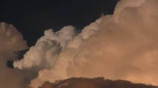 Large Thunderhead Clouds during Summer Storm above Anza-Borrego Badlands