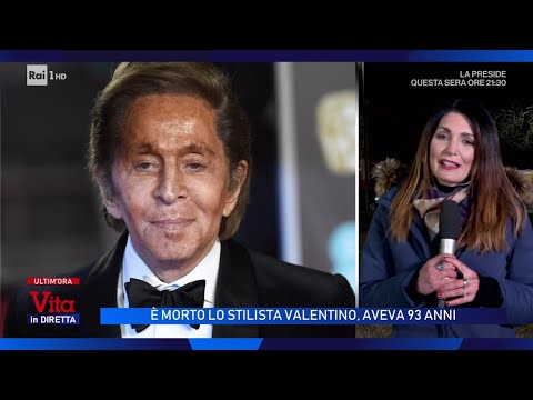 Video Addio a Valentino, la notizia della morte e i primi commenti - Vita in Diretta 19/01/2026