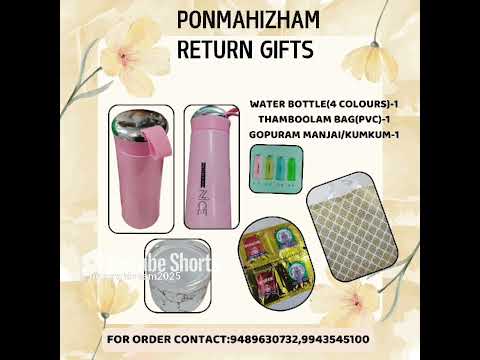 Return gifts /Ponmahizham /unique / high-quality return gifts for weddings, birthdays, baby showers