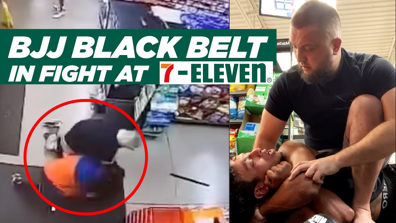 BJJ Black Belt in Street Fight at 7-Eleven (Gracie Breakdown)