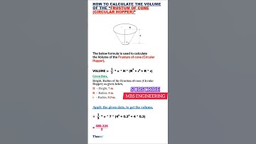 FRUIT VAN KEGEL / RONDE TRECHTER / VOLUME- EN CAPACITEITSBEREKENINGSFORMULE / KEGEL / SILO / BAK ...