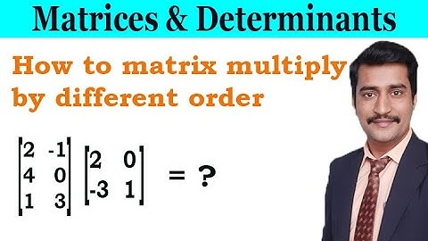 How To Matrix Multiply by Different Order Good and Simple Example