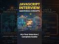 Top JavaScript Interview Questions 🔥 | Must Know for Freshers
