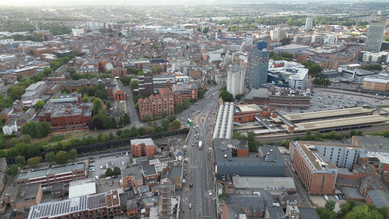 Victoria Park, Leicester from Above - 4K Drone Footage