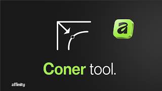Learn how the corner tool in Affinity works