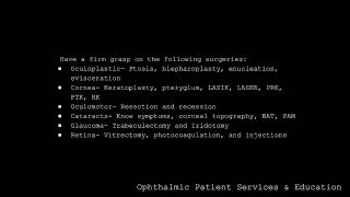 Chapter 1 Ophthalmic Patient Services & Education