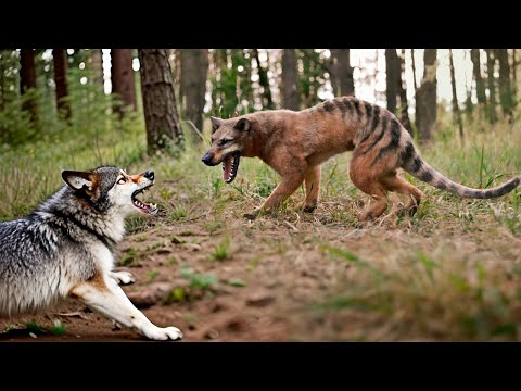 Возвращение тасманийского тигра! Хищник-призрак с устрашающей улыбкой...