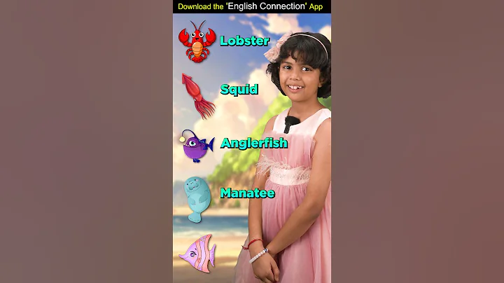 Sea Animals🐟 Names Part-2 | Kids English Practice | Adi Keshari Connection #shorts