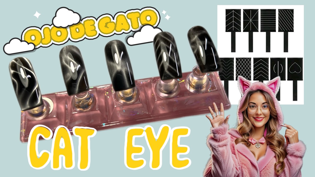 Cómo usar imanes para esmaltes Cat Eye | Tutorial de UÑAS paso a paso