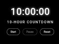 10 Hours Study With Me ⏳ | Black Screen Focus Timer | Ultra Clean 10-Hour Countdown (Part 3)