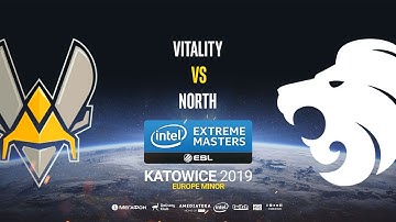 Vitality vs North - IEM Katowice EU Minor - map1 - de_mirage [CrystalMay & MintGod]
