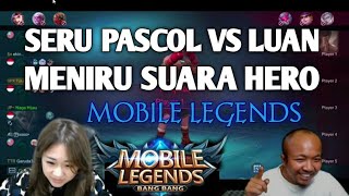 PASCOL KINTIL MENIRU SUARA HERO - MOBILE LEGENDS😅😅😅