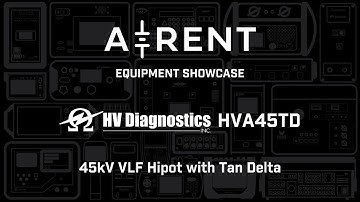 HV Diagnostics HVA45TD | 45kV VLF Hipot with Tan Delta