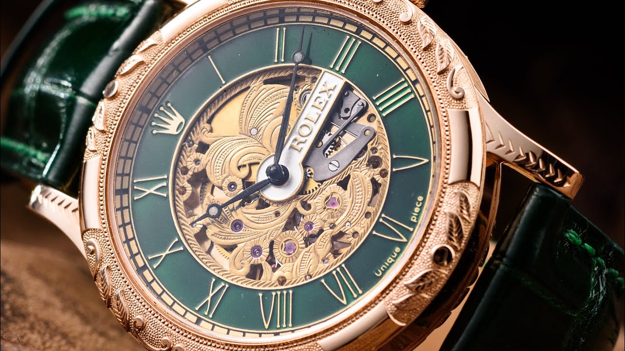 Скелетоны РОЛЕКС зеленый Ролекс под заказ Patina Watch Studio