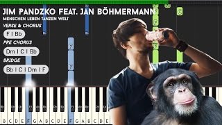 Jim Pandzko feat. Jan Böhmermann - Menschen Leben Tanzen Welt Piano Tutorial