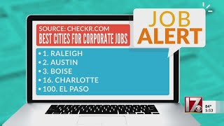 Raleigh ranked #1 for corporate workers by website