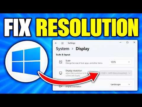 Fix Windows Display Resolution Greyed Out
