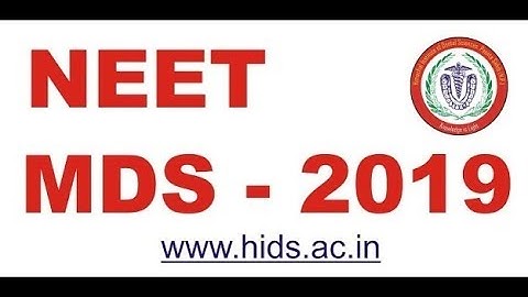 How to fill NEET MDS 2019 Application form
