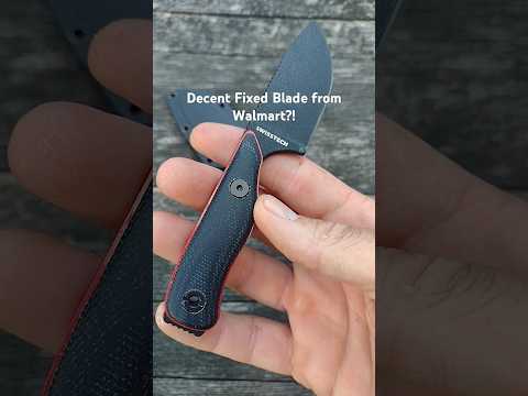 Swisstech Leicht fixed blade in D2 available at Walmart, and it's not awful!