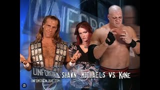 Story of Kane vs Shawn Michaels | Unforgiven 2004