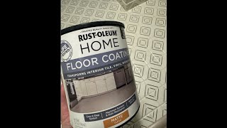 How to paint a tile floor with Rust-oleum Floor Covering Kit