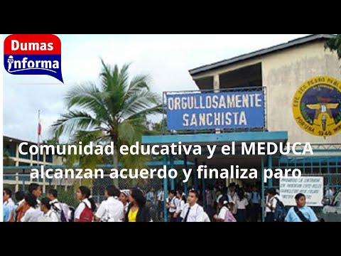 Meduca y comunidad educativa de la Pedro Pablo Sánchez Alcanzan acuerdo