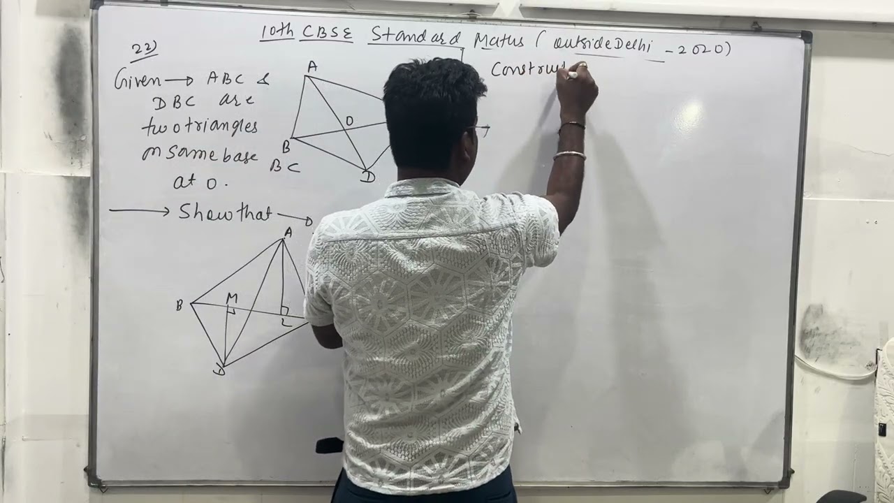 Standard Maths Past Year Paper Solution Of 10TH CBSE202OFROM QUESTION NO 26TO1PART3By Manish Sir