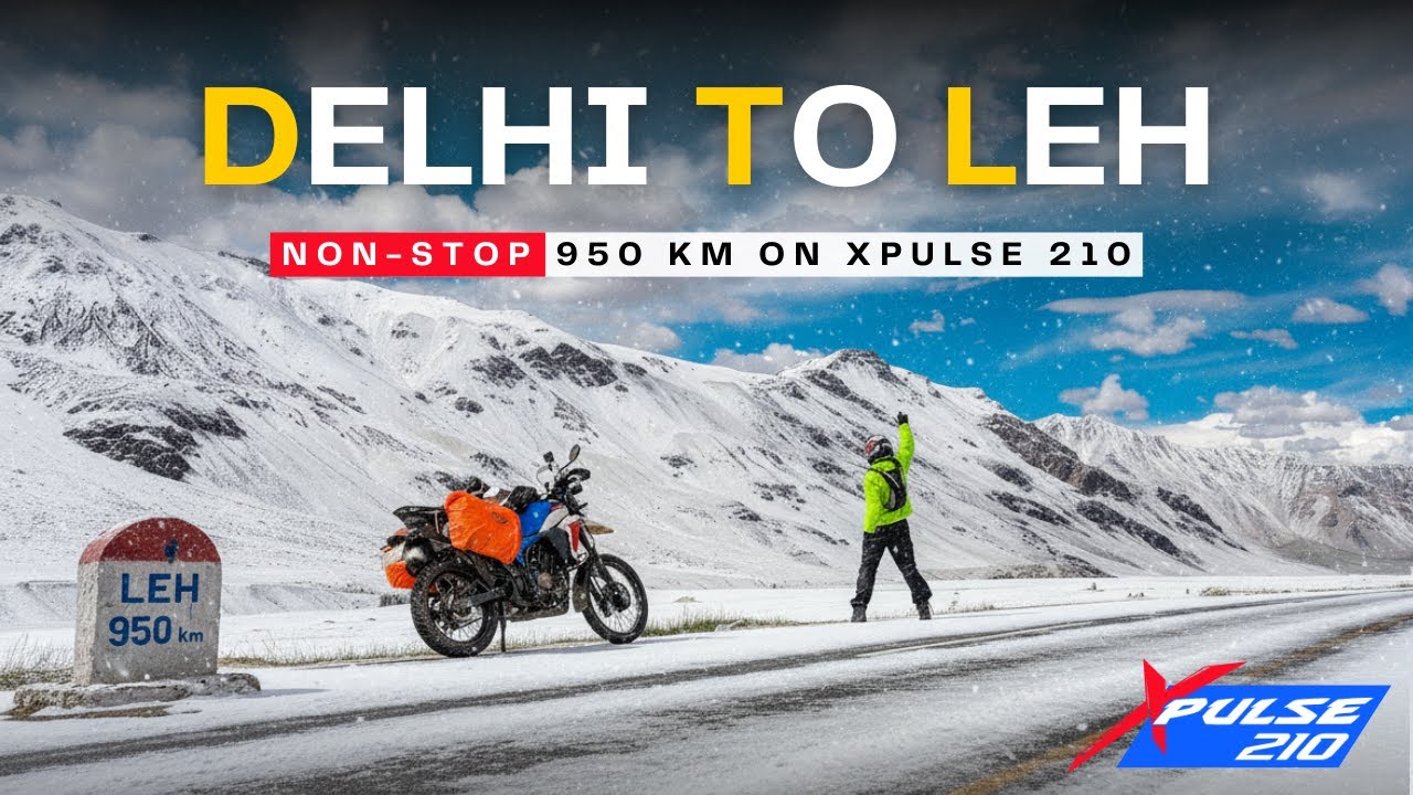 Ep.1 Delhi to Leh 942 KM on HERO XPULSE 210 | Solo Ladakh Bike Ride