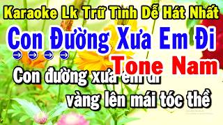 Karaoke Liên Khúc Trữ Tình Tone Nam Dễ Ca Nhất | Con Đườn...