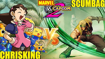 MvC2 Mvci Umvc3 CHRISKING vs SCUMBAG (Fightcade) pt 1