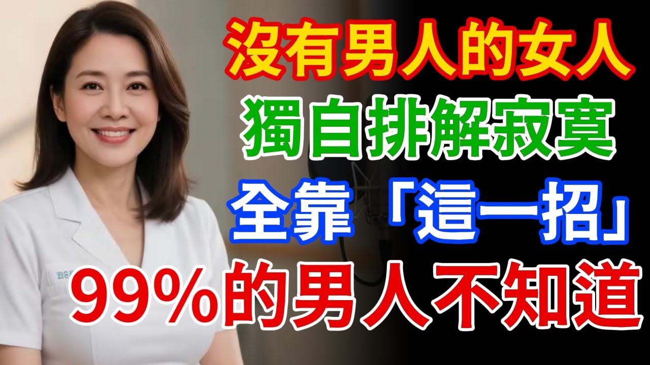 99%的男人不知道！女人獨自排解寂寞，全靠「這招」！男人能為她做什麼？