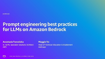 AWS Summit London 2024 - Prompt engineering best practices for LLMs on Amazon Bedrock (AIM310)