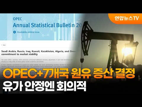 OPEC+7개국 원유 증산 결정…유가 안정엔 회의적 / 연합뉴스TV (YonhapnewsTV)
