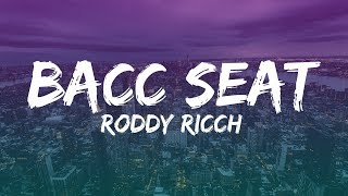 Roddy Ricch - Bacc Seat (Lyrics) ft. Ty Dolla $ign