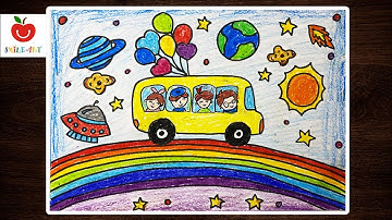 Vẽ ước mơ của em | Vẽ ô tô mơ ước của em | Vẽ ý tưởng trẻ thơ  #smileart