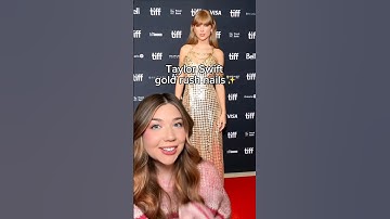 I copied Taylor Swifts golden nails! #nailart #swifties #nailtech